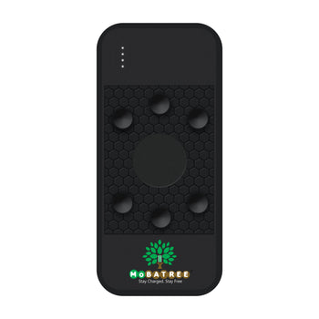 MBT 503 Mobatree Spider 12000 mAh Lithium Polymer Powerbank, 4 inbuilt cables, with Mobile stand and Suction Grip