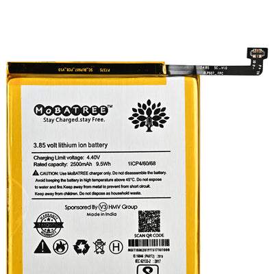 Mobatree Orignal Mobile Battery for OnePlus X E1003 E1001 E1005 -BLP 607 (6 months Guarantee)