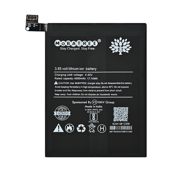 Mobatree Orignal Mobile Battery for Oneplus 8T -BLP 801 (6 months