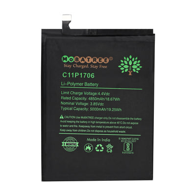 Mobatree Original Mobile Battery for Asus Zenfone Max Pro(M1) - C11P1706, 5000 mAh