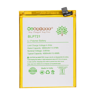 Mobatree BLP721, BLP711 Original Mobile Battery for Oppo A1K, REALME C2 , 3660mAh