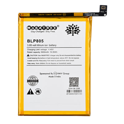 Mobatree BLP805 Original Mobile Battery for Oppo A33 (2020), A32, A52, A53, PDVM00, CPH2127, CPH2131, CPH2061, CPH2069, PADM00, PDAM10, CPH2137, 5000 mAh