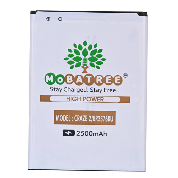 Mobatree Original Mobile Battery for Intex CRAZE 2 BR2576BU
