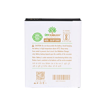 Mobatree Original Mobile Battery for Lava Z50 - LBP12000029, 1800mAh