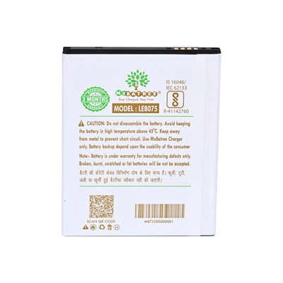 Mobatree Original Mobile Battery for LAVA A7 - LEB075, 2000 mAh