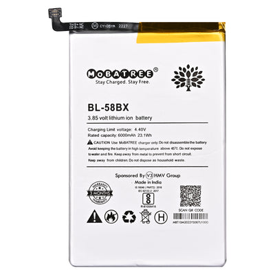 Mobatree BL58BX Original Mobile Battery for INFINIX Hot 9 Play, X650, X650C, X650B, X650D, X680, 6000 mAh  (90 Days Guarantee)