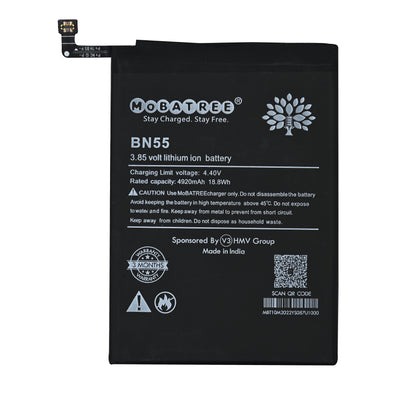 Mobatree Original Mobile Battery for Xiaomi MI Note 9S - BN55  4920 mAh