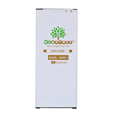 Mobatree Original Mobile Battery for Samsung note 4 - EB-BN910BBE, N910, 3220mAh (6 months Guarantee)