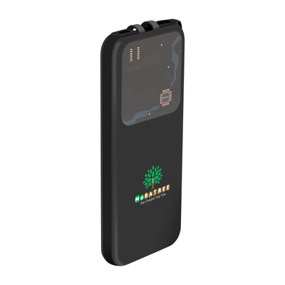 MBT 504 Smart 12000 mAh Lithium Polymer powerbank, 35W Superfast Fast charging, with Digital Display & 2 inbuilt cables