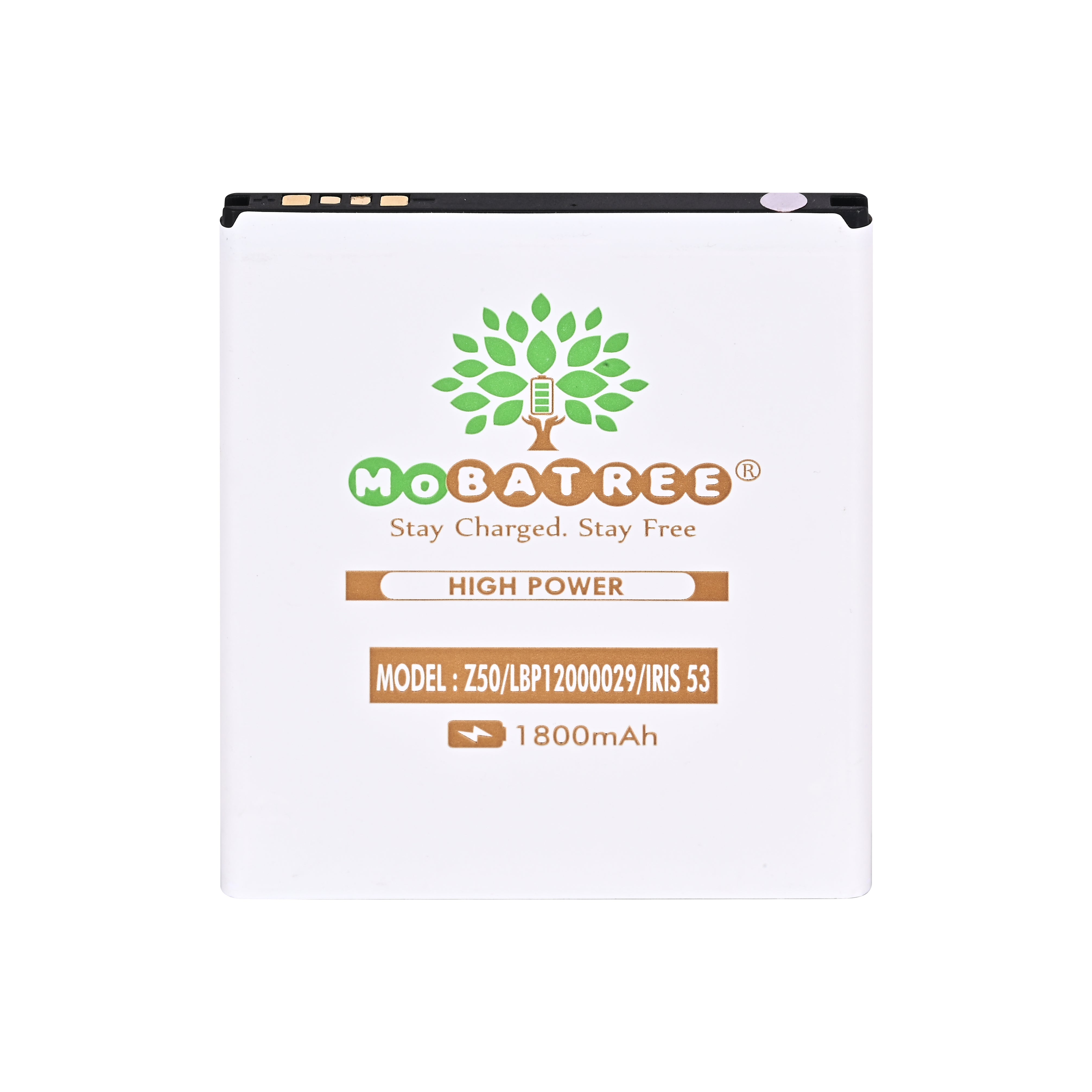 Mobatree Original Mobile Battery for Lava Z50 - LBP12000029, 1800mAh ...