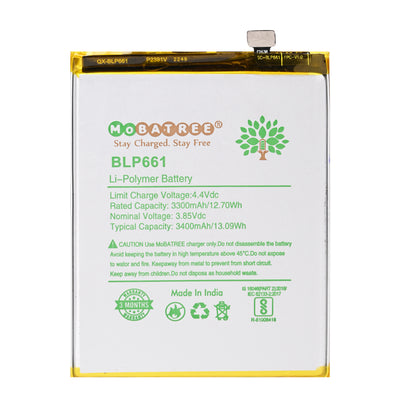 Mobatree Original Mobile Battery for OPPO F7, A3 - BLP661, 3300mAh