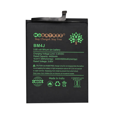 Mobatree Original Mobile Battery for Xiaomi Redmi Note 8 Pro - BM4J, 4400 mAh