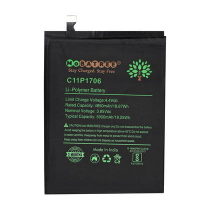 Mobatree Original Mobile Battery for Asus Zenfone Max Pro(M1) - C11P1706, 5000 mAh