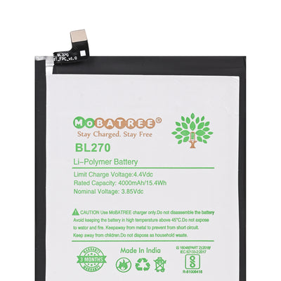 Mobatree BL270 original Mobile Battery For Lenovo K6 Note , K8, 4000 mAh