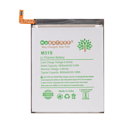 MoBatree Original Mobile Battery for Samsung Galaxy M31S, SM-M317, 5830 mAh