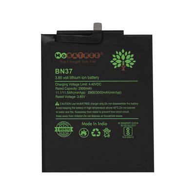 Mobatree Original Mobile Battery for Xiaomi Redmi 6A - BN37,  3000mAh 