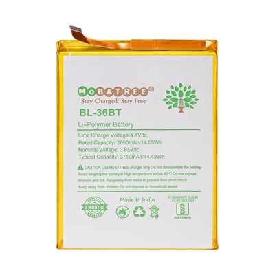 Mobatree Original Mobile Battery for Tecno Air 2 Plus-BL-36BT, 3650 mAh