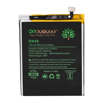 Mobatree Original Mobile Battery for Xiaomi Redmi 7A - BN49, 4760 mAh