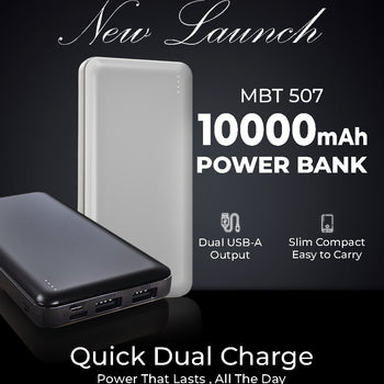 MBT 507 power bank 10000 mAh with dual USB