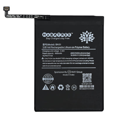 Mobatree BN51 Original Mobile Battery for Xiaomi Redmi 8, Redmi 8A, 4900 mAh