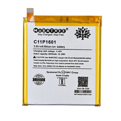 Mobatree Original Mobile Battery Asus Zenfone 3 - C11P1601, 2650mAh