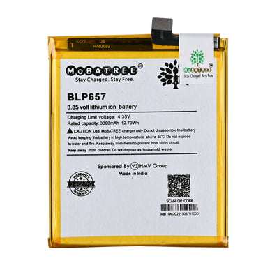 Mobatree BLP657 Original Mobile Battery  for Oneplus 6 , A6000, A6003, 3300 mAh