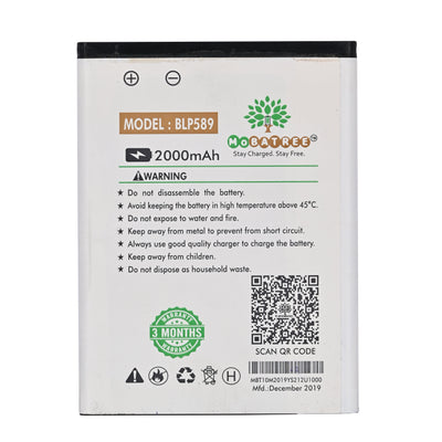 Mobatree BLP589 Original Mobile Battery for OPPO MIRROR 3 R3001, JOY3 A11W, 2000 mAh Battery