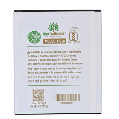 Mobatree Original Mobile Battery for Moto C Plus XT1721 - HC60, 1500mAh (6 months Guarantee)