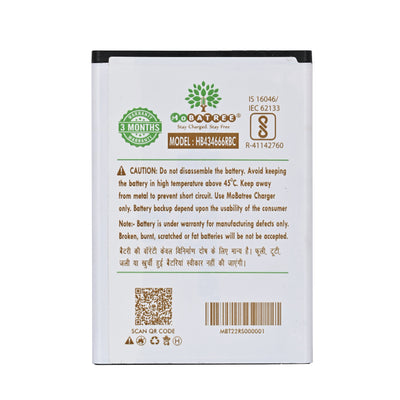 Mobatree Original Mobile Battery for Huawei Airtel Wireless Router E5573 E5573, HUAWEI HB434666RBC, 1500mAh 