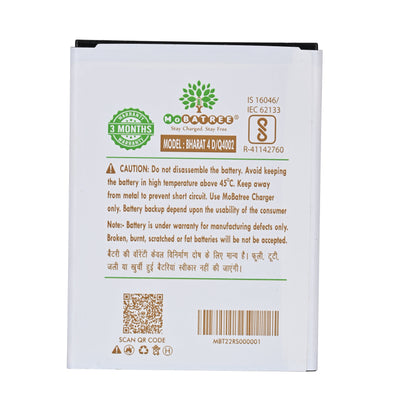 Mobatree Original Mobile Battery for Micromax Bharat 4D - Q4002, 2000 mAh