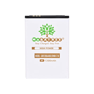 Mobatree LBI01200644003 Original Mobile Battery for Lava Spark i7, Spark i8, PC11623, 1800 mAh 