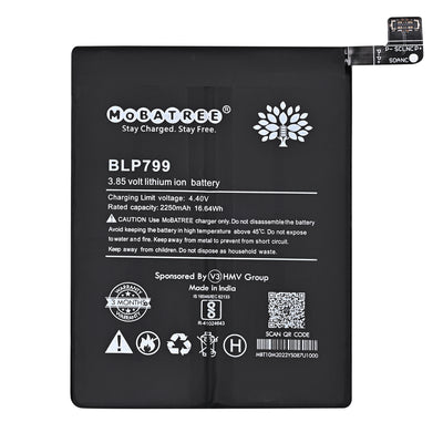 Mobatree BLP799 Original Mobile Battery for Oppo Realme X7 Pro, X3 Pro, 2250mAh