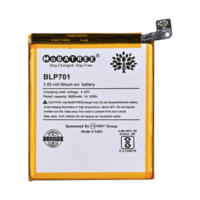 Mobatree Original Mobile Battery for OPPO Reno PCAM00, PCAT00, CPH1917 - BLP701 , 3600mAh