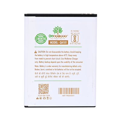 Mobatree Original Mobile Battery for Micromax VIDEO 2 - Q4101, 1800mAh