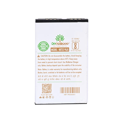 Mobatree Original Mobile Battery for Lava KKT 22 Plus, 1802, 1803, 1500mAh