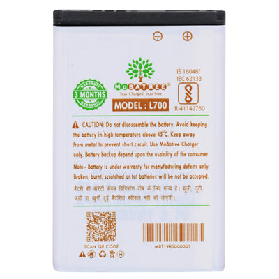 Mobatree Original Mobile Battery for Samsung L700, 1000mAh