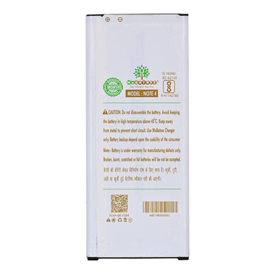 Mobatree Original Mobile Battery for Samsung note 4 - EB-BN910BBE, N910, 3220mAh (6 months Guarantee)