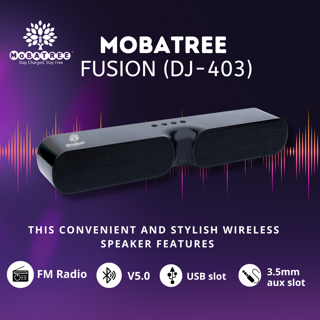 Mobatree Fusion DJ 403 16W Wireless BT V5.0 Speaker with Long playtime ...