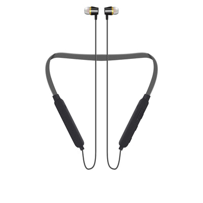 Mobatree MBT 704 Bluetooth Neckband with Mic, Smart Magnetic Buds, Upto 20 Hours Playback and Talk-Time, Noise Cancellation in Version 5.0 Bluetooth with Bold Bass - Black