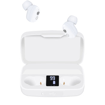 Mobatree Desi Buzz MBT 301 Wireless Earbuds Plus Power Bank with upto 5 Hours Playback, 1800+40 mAh Charging Capacity Having Touch Sensor with Micro Charging Case and 90 days Standby Time