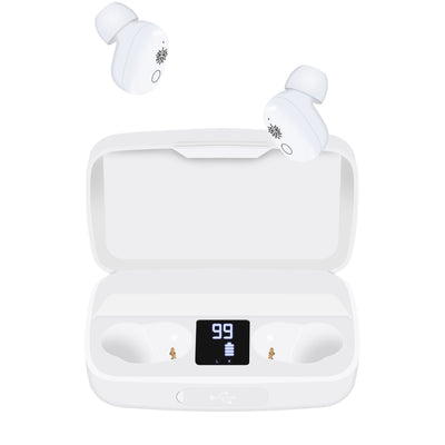 Mobatree Desi Buzz MBT 301 Wireless Earbuds Plus Power Bank with upto 5 Hours Playback, 1800+40 mAh Charging Capacity Having Touch Sensor with Micro Charging Case and 90 days Standby Time